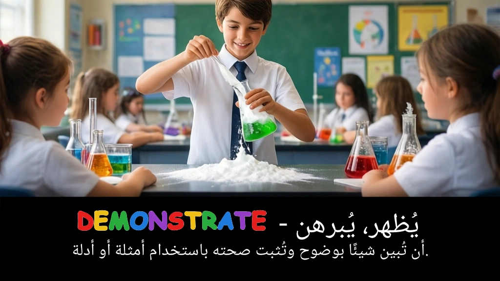 Arabic Illustration for demonstrate